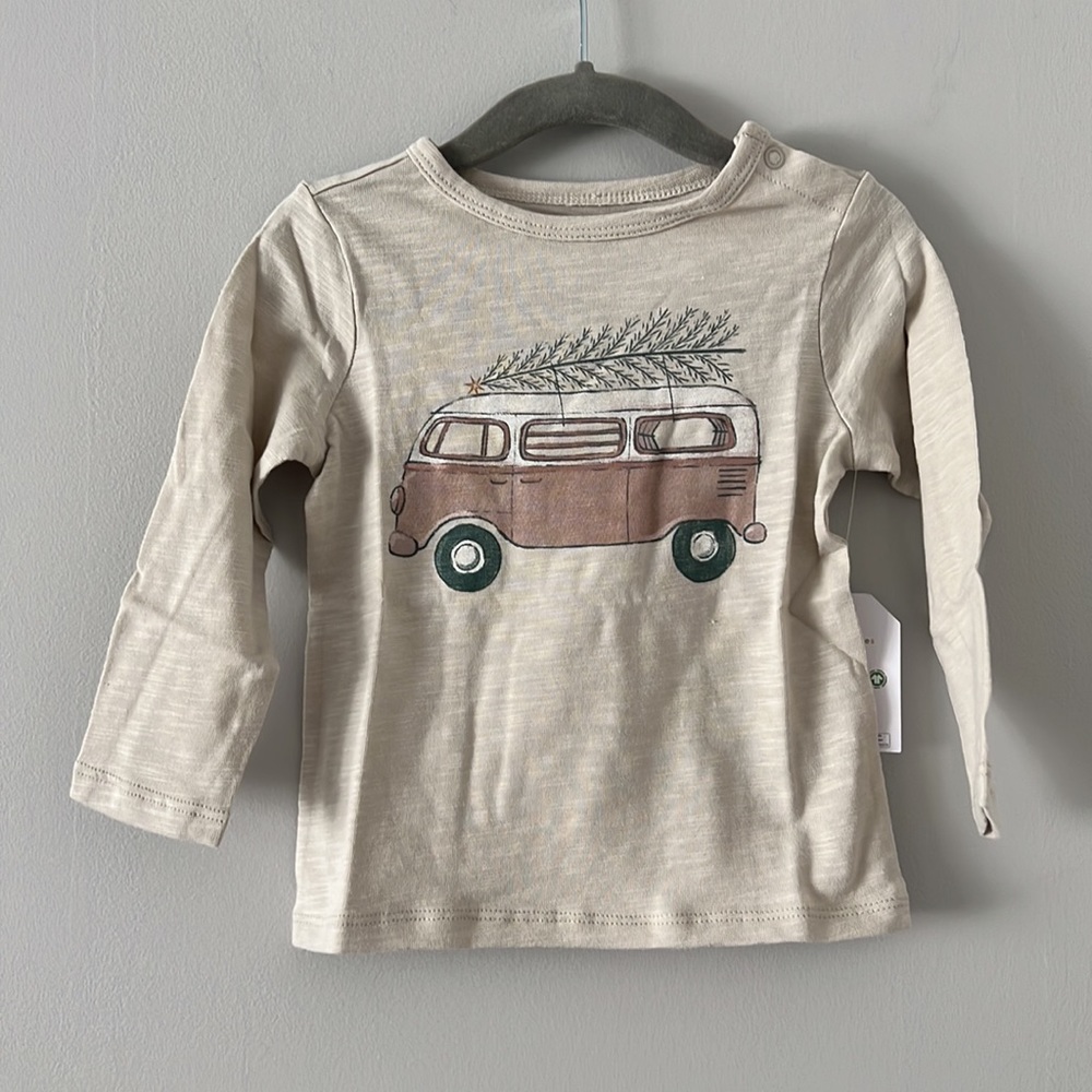 NWT Little Co Holiday Truck Tee